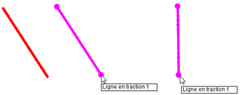 Figure 2: Modification d'une ligne en traction